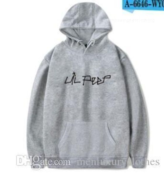 

sweatshirts love letters print hoodie for men clothing lil peep brand fashion hooded, Black