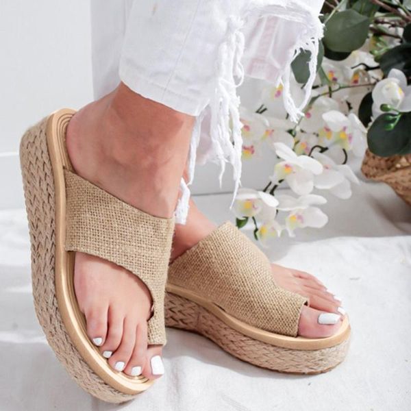 

summer wedges sandals women shoes ladies girls thick platform flip flops beach sandals slipper shoes sandalias mujer 2020 new, Black