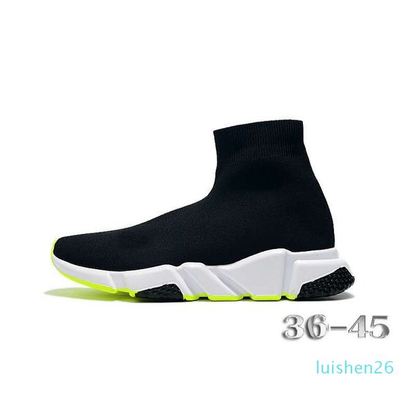 

new arrivlas designers runners casual sports sneakers fashion luxurys for women men speed trainer off black white red sock shoes l26