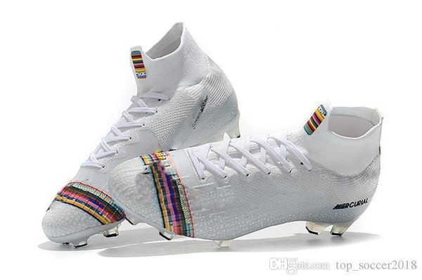 

red black white 100% original children soccer cleats cr7 mercurial superfly vi lvl up kids soccer shoes wholesale football boots