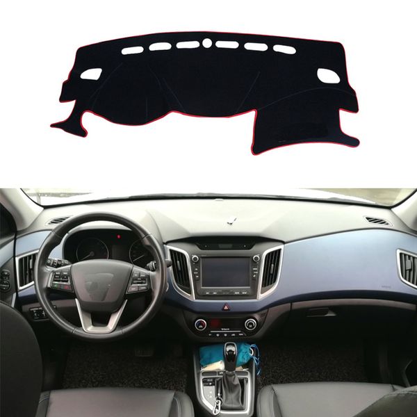 

автомобильная панель крышки маты избегайте света коврик платформа инструмент стол коврики для creta ix25 2015 2016 2017 2018 аксессуары