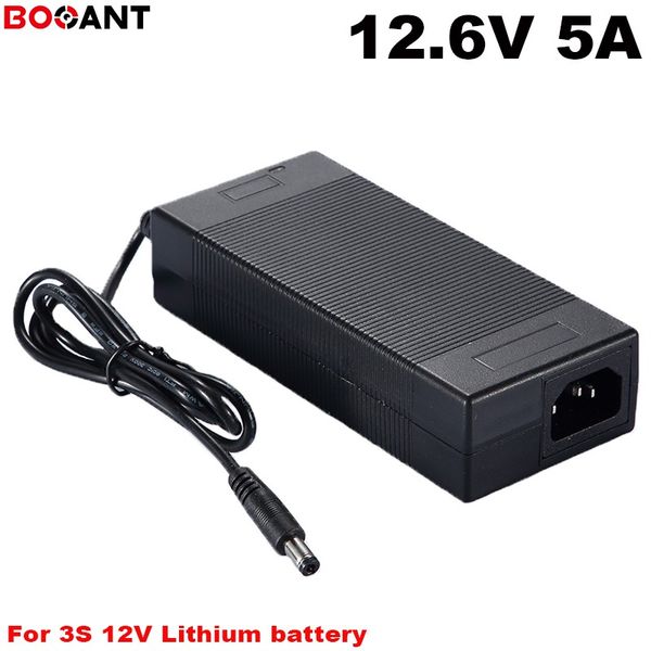 12.6V DC XRL RCA порт 5A быстрое зарядное устройство для 3S 12V Литиевый аккумулятор Вход: 100 VAC-240 VAC 12V 5A E-bike электрический велосипед Зарядное устройство