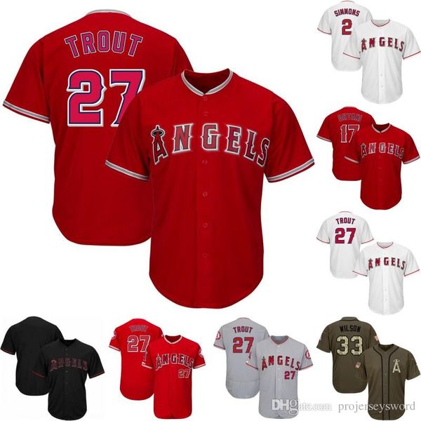 

Los Angeles Jersey 5 Albert Pujols 2 Andrelton Simmons 17 Shohei Ohtani 27 Mike Trout 56 Kole Calhoun 3 Taylor Ward Angels Baseball Jerseys