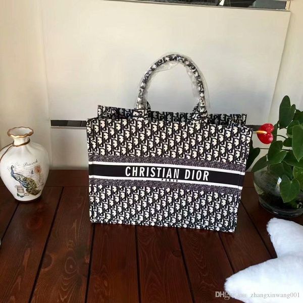 

8dior fa hion women big capacity tote bag de igner women handbag lady famou canva bag pur e ladie houlder bag