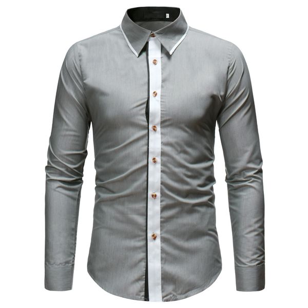 

lncdis unique men shirts casual retro vintage print long sleeve shirt blouse autumn winter camisa slim fit nightclub 10, White;black