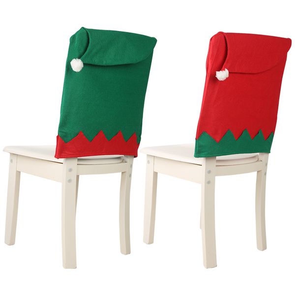 Red Green Christmas Chair Covers Christmas Elf Chair Cloth