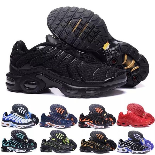 

2019 Новый Дизайн Высочайшее Качество TN Мужские ШОУ Дышащий Сетка Chaussures Homme Tn REqUin Noir