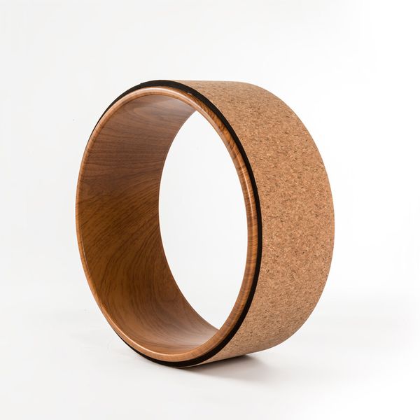 

wooden yoga circles soft wood made professional pilates yoga wheel for body building abs workout gym home training tool