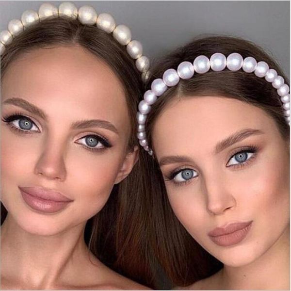 

very beautiful girl fashion pearl hair accessory multi style hair hoop hair clip elegant and luxurious pearl headband wedding party jewelry, Silver