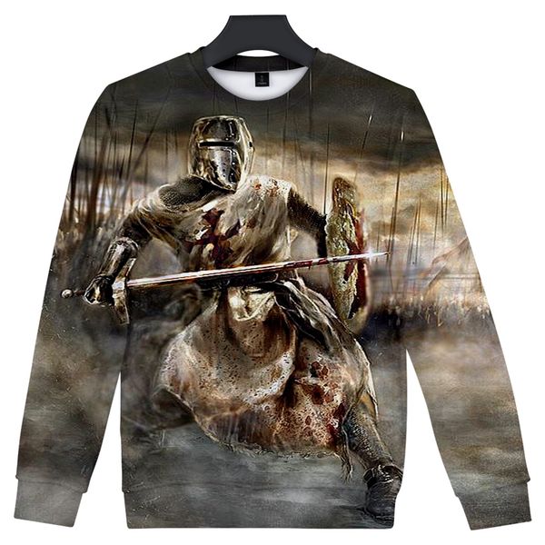 

knight's church 3d printing women's casual wear 2019 new ultra-thin casual spring k-pops sweatshirt, Black