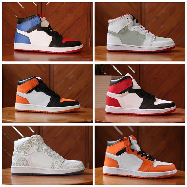 

new 1 high og bred toe banned game royal basketball shoes men 1s 3 shattered backboard shadow sneakers with box