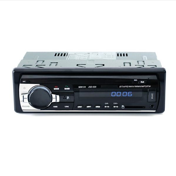 Lettore stereo per autoradio da 2,5 pollici 1 Din 12V Bluetooth AUX-IN MP3 FM USB con telecomando Lettore audio per auto JSD520