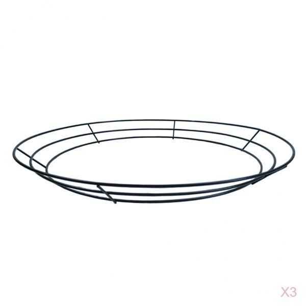

3pcs metal wire rings wire wreath frames for christmas new year valentines decor