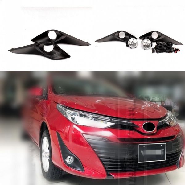 

автомобиль oem стиль непосредственно замена лампы противотуманные фары ж / шарик + переключатель + провода + ободок / 1set для toyota vios 2