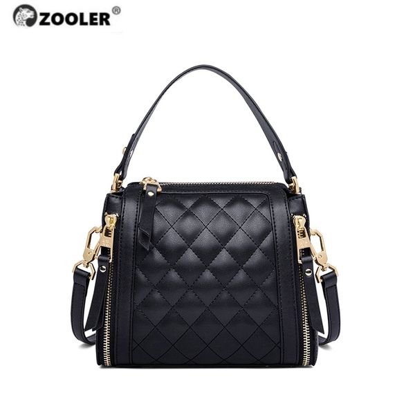 

simple style women shoulder bag 100% genuine leather lady crossbody bag black grey fashion tote handbag-s266
