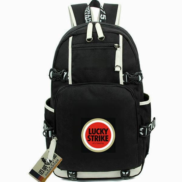 

toasted backpack lucky strike emblem day pack time school bag computer packsack quality rucksack sport schoolbag outdoor daypack