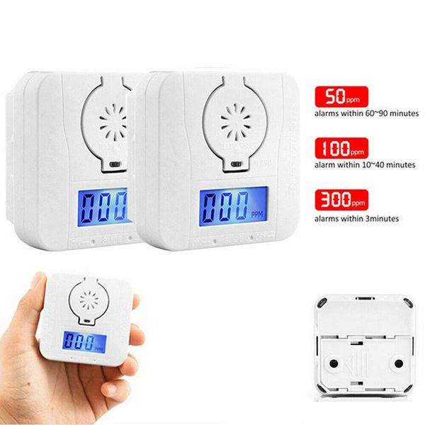 

wireless battery operated gas alarm security system alert smoke carbon monoxide co detectors gas alarm ship dhl