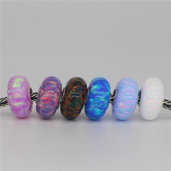 

mistletoe 925 sterling silver opal charm bead european jewelry