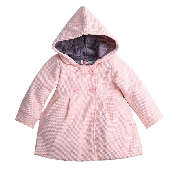 

baby kids girls coats 2018 new winter hooded kids jackets for girl cotton baby outwear girls coats cute clothing children hsp081, Blue;gray