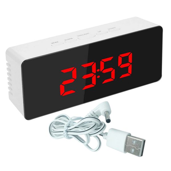 

reflected alarm clock led display desk clocks for bedroom living room