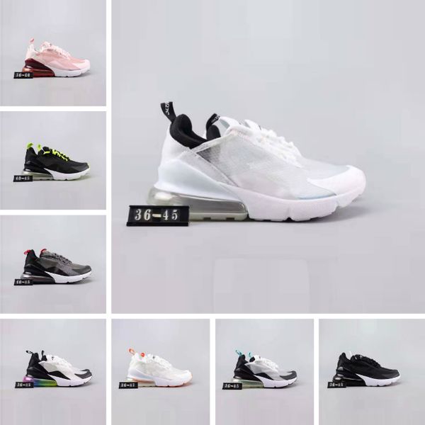 

air max 270 горячие продажи повседневная обувь кроссовки мужчины женщины спортивная обувь мода тренеры тапки