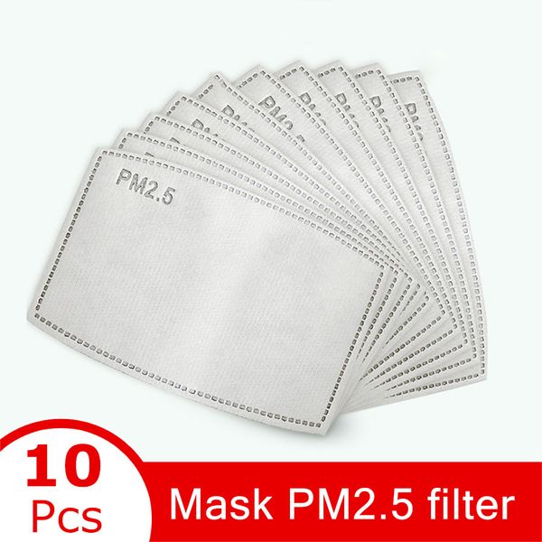 

new pm2.5 5-layers activated carbon disposable mask filter face mask filter pad replaceable filters masks