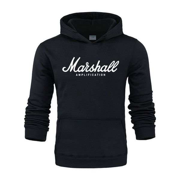 

209 marshall sweatshirt hoodies men women 2019 fashion style rock band music hip hop pullover autumn hoodie men jacket coat, Black
