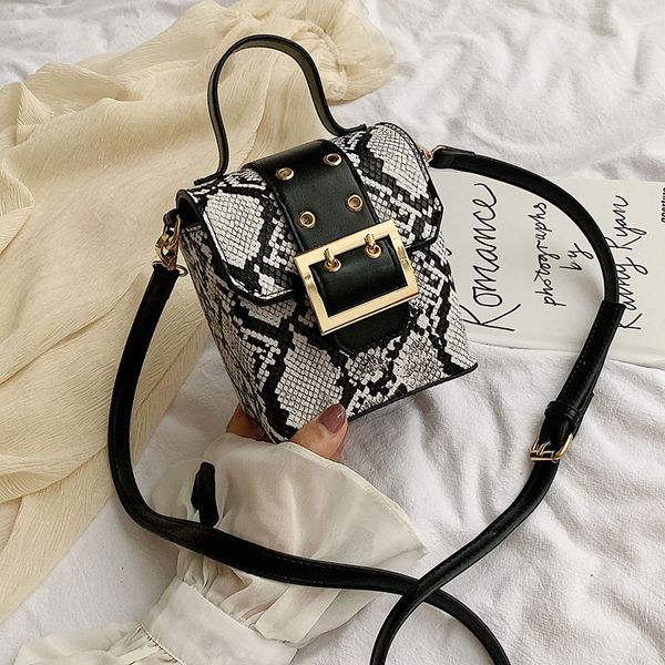 

serpentine pu leather crossbody bags for women 2019 fall mini shoulder messenger bag female box luxury handbags and purses