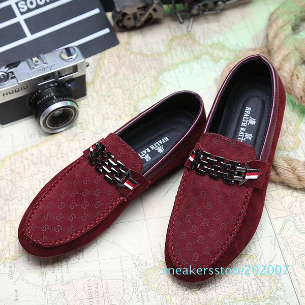 

red bottoms loafers black men shoes slip on men's leisure flat shoes fashion male breathable moccasin loafers driving shoes s07 r08