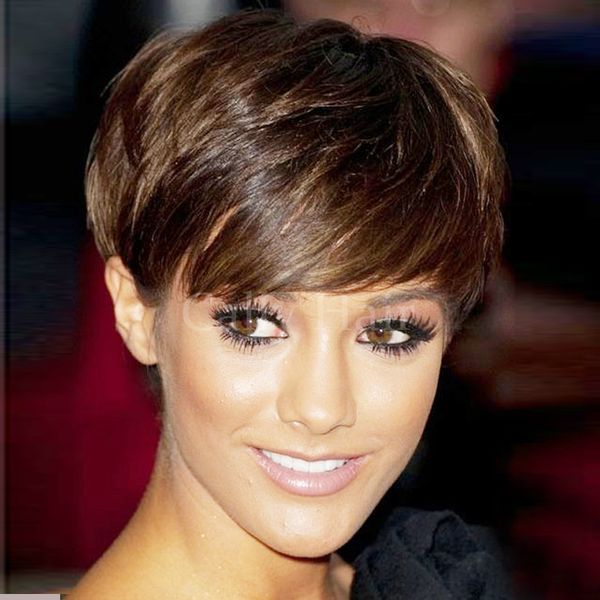 Burmese Hair Top Grade Front Lace Front Human Chic Cut Hair Wigs