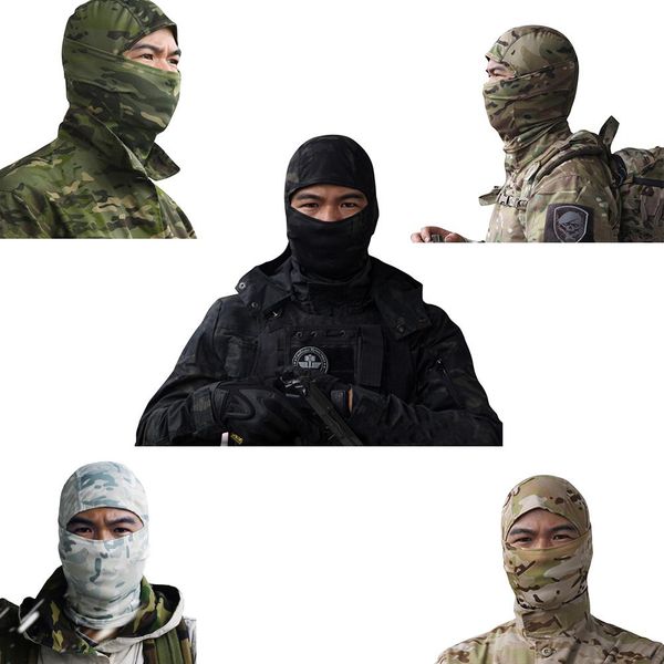 

new type camouflage cp/mcbk tactical wigs riding anti-terrorism anti sand camouflage headscarf scarf bib, Black