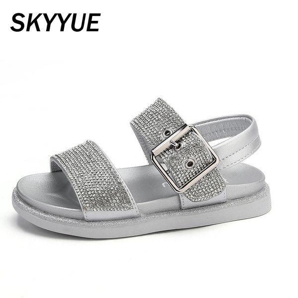 

sandals summer kids rhinestone beach children mesh brand shoes baby girls princess sweet dress fashion 2021, Black;red