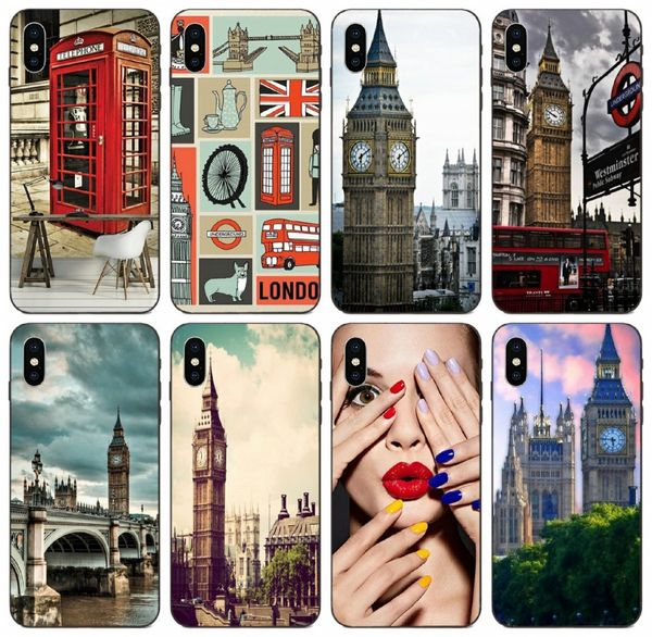 

tongtrade] london collage art case для iphone x xr xs 11 pro max 8 7 6s 5s plus galaxy s2 s3 s4 s5 s10 mini honor 8x 9x lg k8 hot case прод