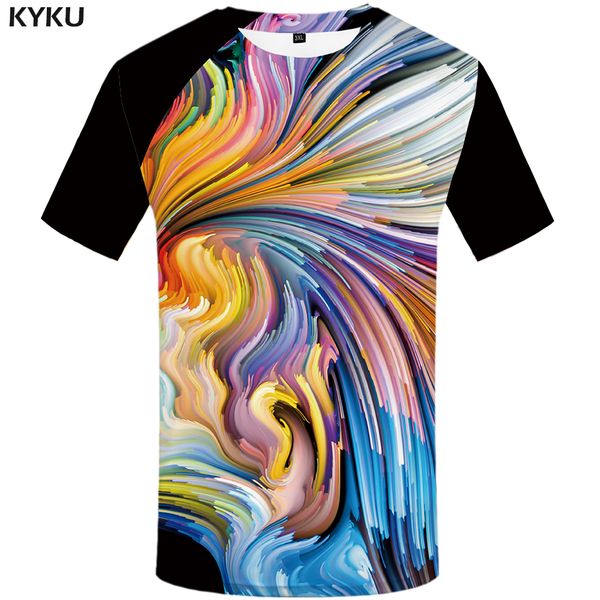 

funny t shirts t shirt men art tshirt printed colorful shirt print graffiti tshirts casual abstract anime clothes, White;black