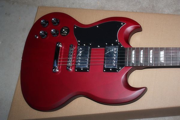 

sg left hand electric guitar raw wood grain wine red left-handed buyers recommend buying