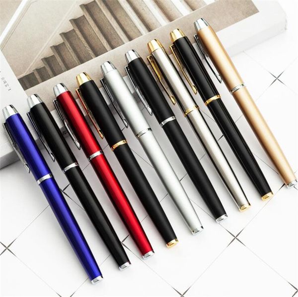 

1pc 0.5mm business ball pens luxury metal ballpoint pens for gift school supplies office stationery, Blue;orange