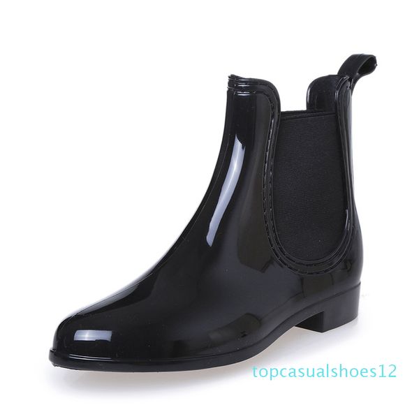 

woman boots women's water shoes rainshoes t12, Black