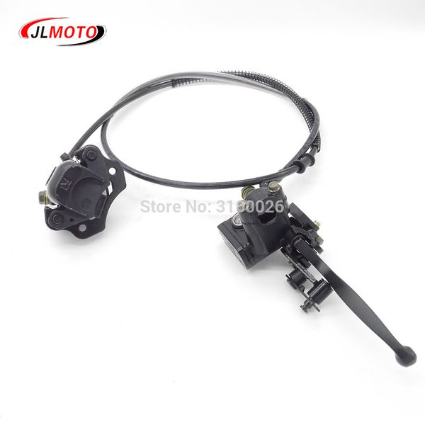 

left hand rear handle bar lever hydraulic disc brake fit for atv 50cc 110cc 150cc electric quad bike go kart buggy scooter parts