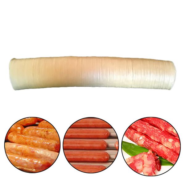 

new new 14m dry sausage vegetarian casing shell sausage skin collagen protein meat casing skin for dog bbq gadgets sausage