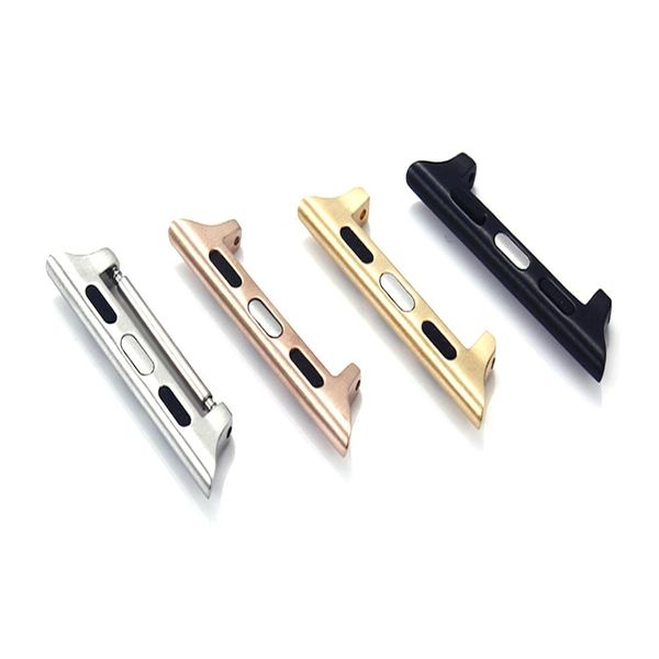 

metal connector adapter for apple watch band 38mm 42mm 40mm 44mm stainless steel connector strap buckle for iwatch se 6 5 4 3 2 1
