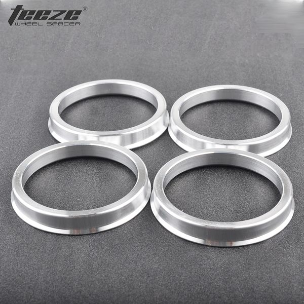 

teeze - (4 pcs/set)auto car accessories wheel center hub rings od 67.1 to id 63.4 aluminum spigot centric hub rings hipping