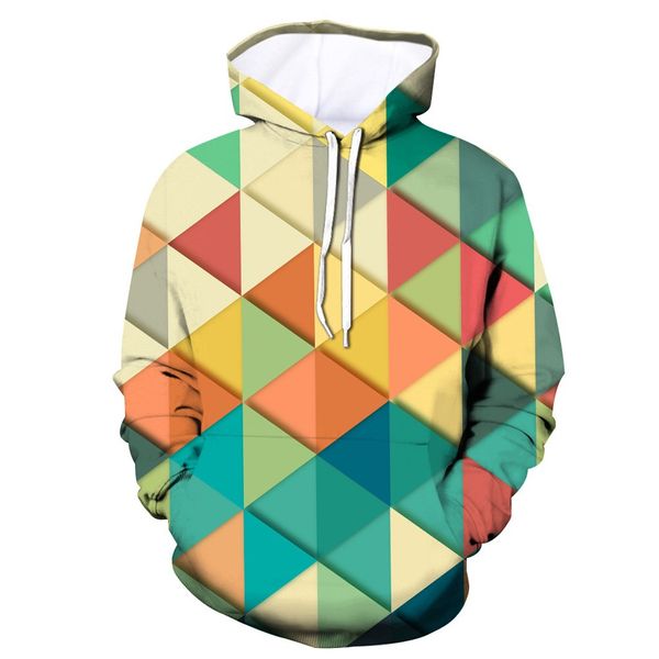 

men's new style 3d printed hoodie hooded loose long sleeve sweatershirt hip hop pullover sweatshirt cotton autumn spring w0822, Black