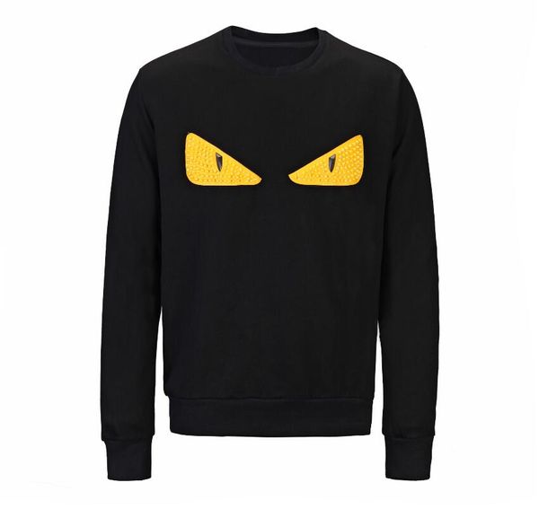 

mens конструктора белый толстовка толстовка мужчины женщины свитер толстовка с длинным рукавом пуловер толстовки streetwear мода sweatershir, Black