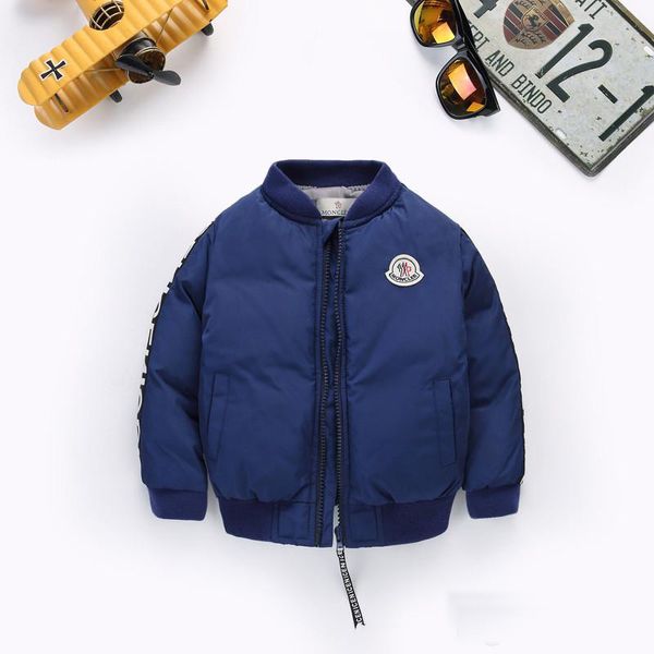 

brand  boys down parkas jackets winter jacket boy fashion children thick coats for kids windbreaker jackets, Blue;gray