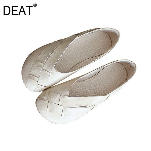 

deat] 2019new spring summer round toe shallow pu leather casual simple comfortable single flat shoes women fashion tide 10b137, Black