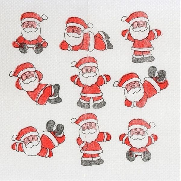 

santa claus merry christmas toilet roll paper table living room bathroom tissue paper towels