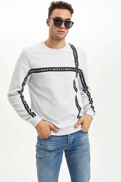 

defacto man sweat shirt-l0675az19au, Black