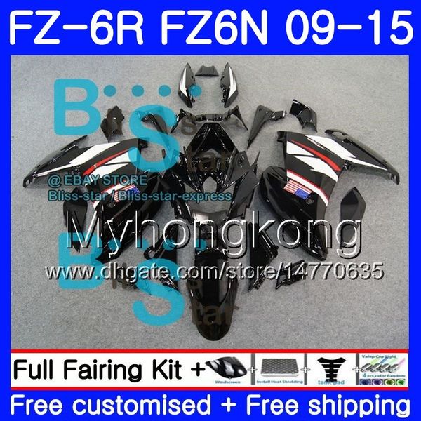 Corpo para YAMAHA FZ6N FZ-6R fábrica preto 2009 2010 2011 2012 2013 2014 2015 239HM.30 FZ 6R FZ6 R FZ 6N FZ6R 09 10 11 12 13 14 15 Carenagens