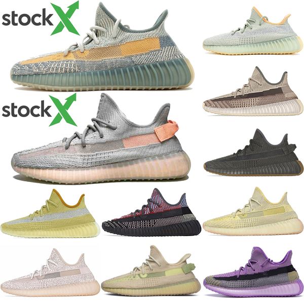 

new 2020 kanye west men women running shoes yecheil hyperspace lundmark antlia static reflective sports sneakers zebra shoes