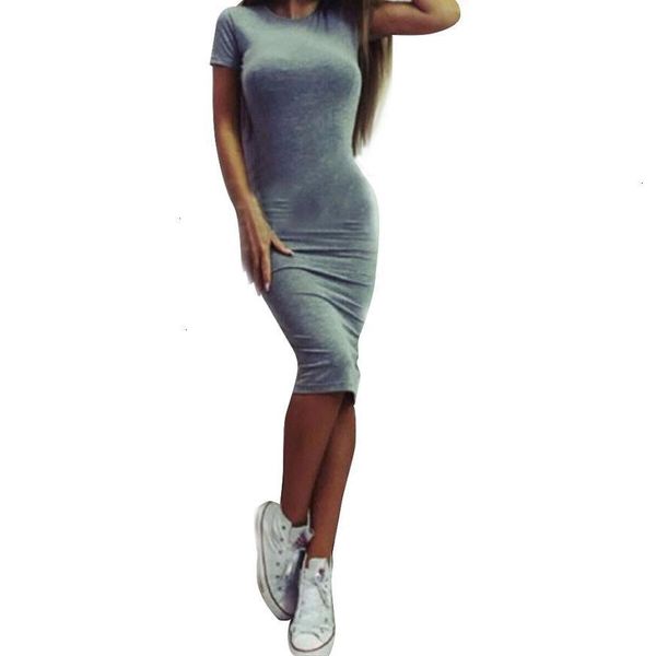 

woman dresses women designer clothes women 2019 bandage dresses summer office spandex casual short sleeve package hip bodycon yl5, Black;gray